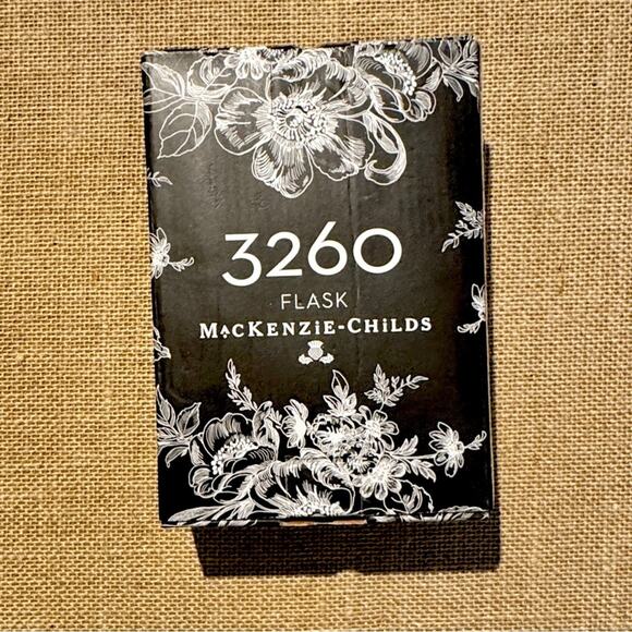 MacKenzie-Childs Rosy Check 3260 Flask - Pink and Gold Checkered Flask - NWT - Picture 5 of 6